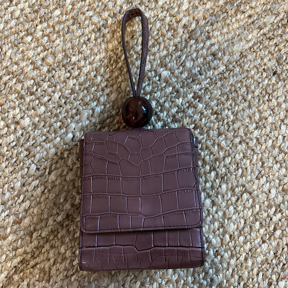 Brown Wristlet Purse
